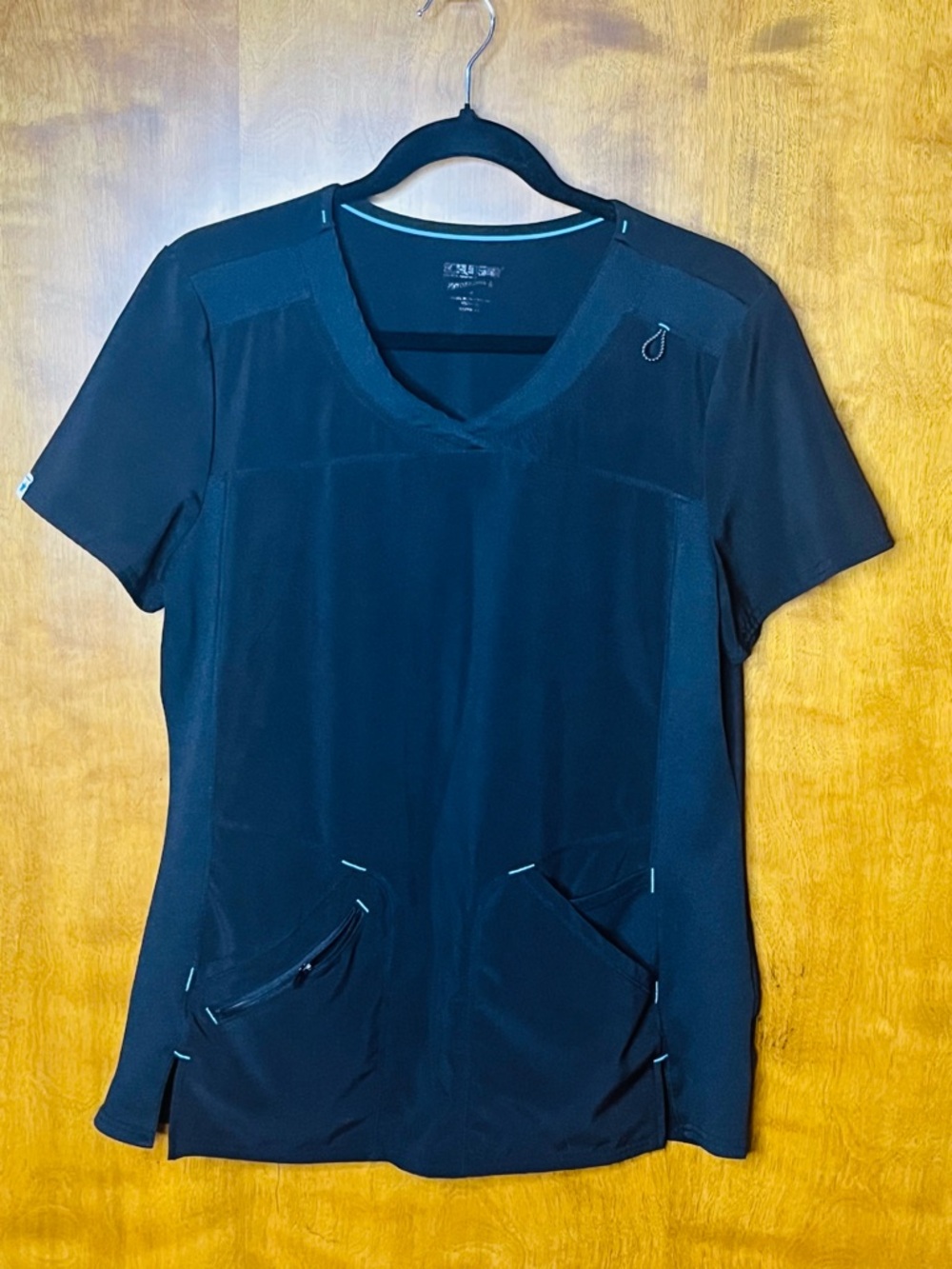 Scrubstar Black Scrub Top – Size Medium